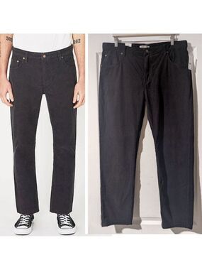 NWT Rolla's | Men's Relaxo Relaxed Tapered-Leg Cord Jeans In Black